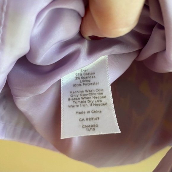 TALBOTS Skirt Size 4 VGUC Lavender floral pattern - Picture 4 of 7